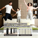 King Size Chenille Upholstered Adjustable Headboard Bed Frame - Omega Lifestyles