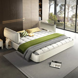 King Size Chenille Upholstered Adjustable Headboard Bed Frame - Omega Lifestyles