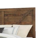 King Solid Wood Rustic Brown Bedroom Bed Frame - Driftwood - Omega Lifestyles