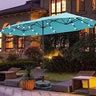 Large Solar LED Patio Umbrella With Crank System - Omega Lifestyles