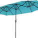 Large Solar LED Patio Umbrella With Crank System - Omega Lifestyles