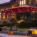 Large Solar LED Patio Umbrella With Crank System - Omega Lifestyles