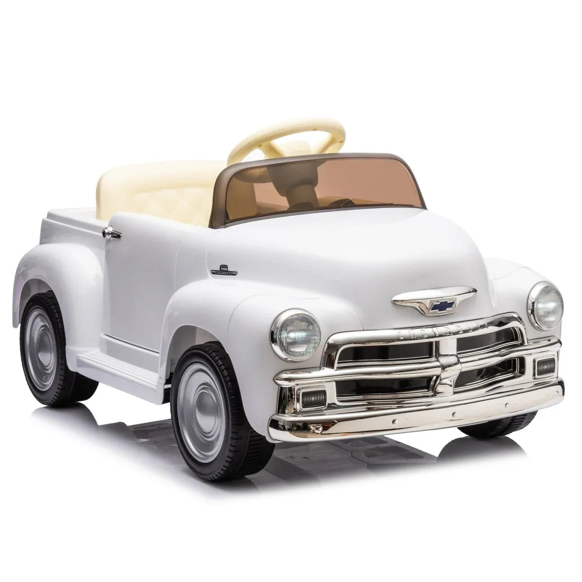Licensed Chevrolet 12V Kids Ride-On Truck With Bluetooth - Omega Lifestyles