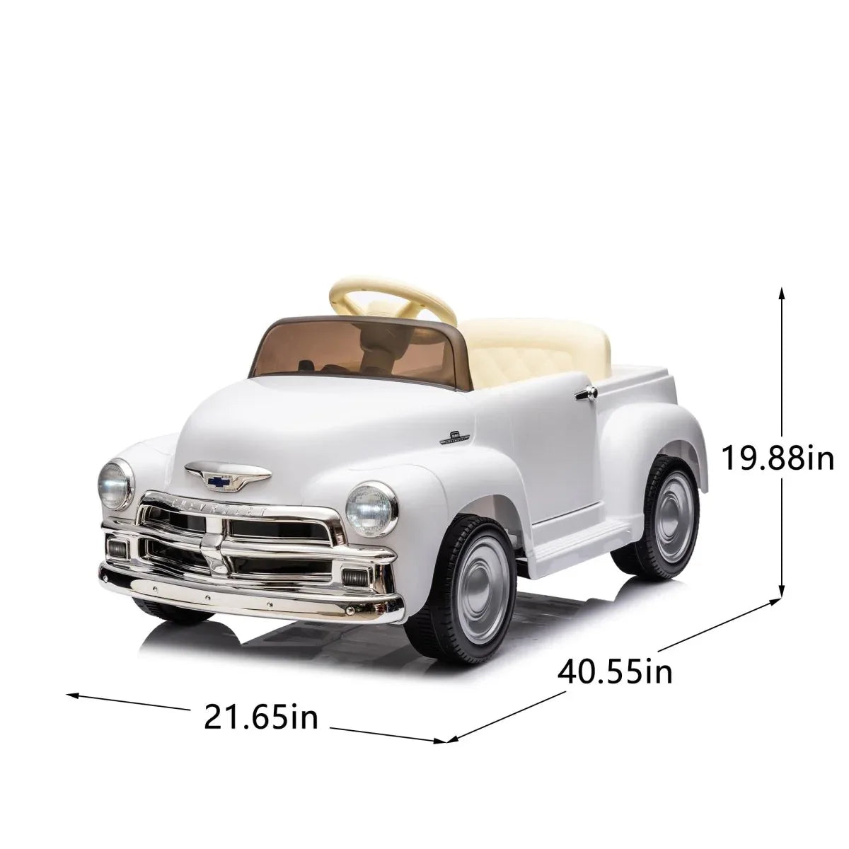 Licensed Chevrolet 12V Kids Ride-On Truck With Bluetooth - Omega Lifestyles