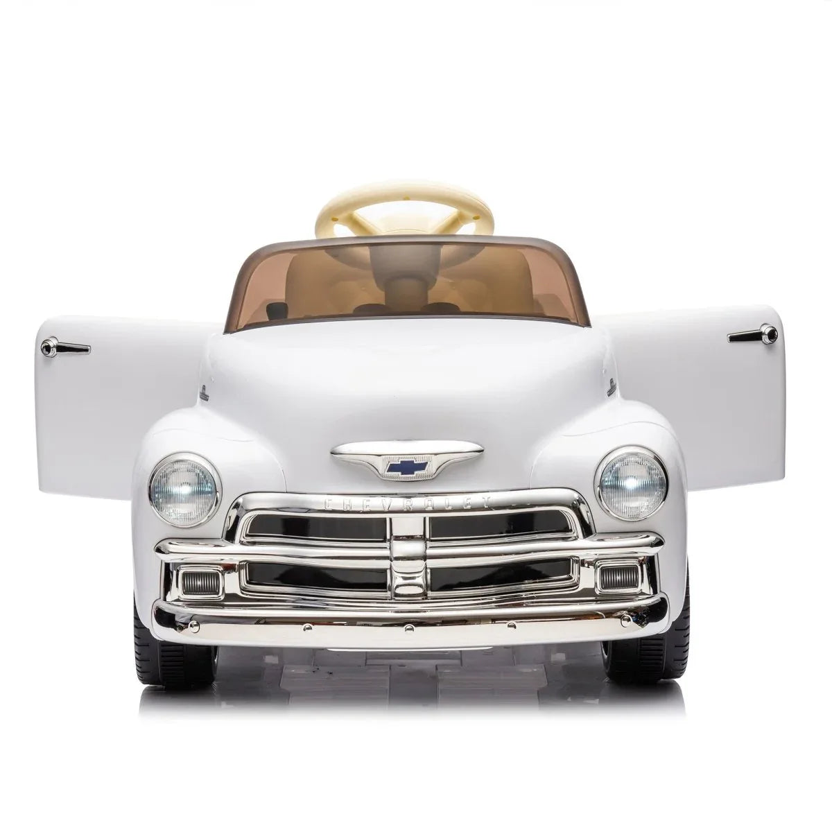 Licensed Chevrolet 12V Kids Ride-On Truck With Bluetooth - Omega Lifestyles