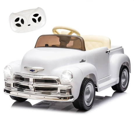 Licensed Chevrolet 12V Kids Ride-On Truck With Bluetooth - Omega Lifestyles