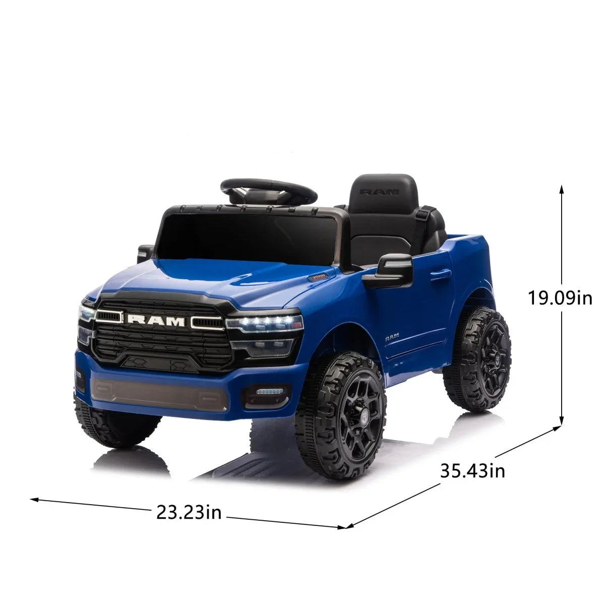 Licensed Dodge RAM 3500 Kids Ride-On Truck With Remote Control - Omega Lifestyles