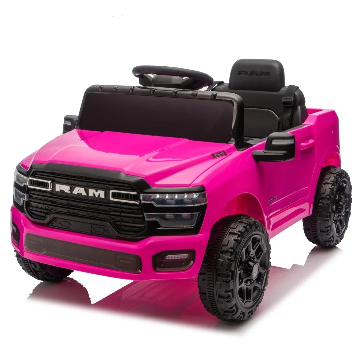 Licensed Dodge RAM 3500 Kids Ride-On Truck With Remote Control - Omega Lifestyles