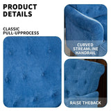 Light Blue Fabric Accent Chair With Foam Cushion - Omega Lifestyles