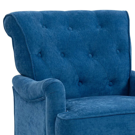 Light Blue Fabric Accent Chair With Foam Cushion - Omega Lifestyles