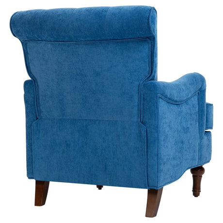 Light Blue Fabric Accent Chair With Foam Cushion - Omega Lifestyles