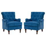 Light Blue Fabric Accent Chair With Foam Cushion - Omega Lifestyles