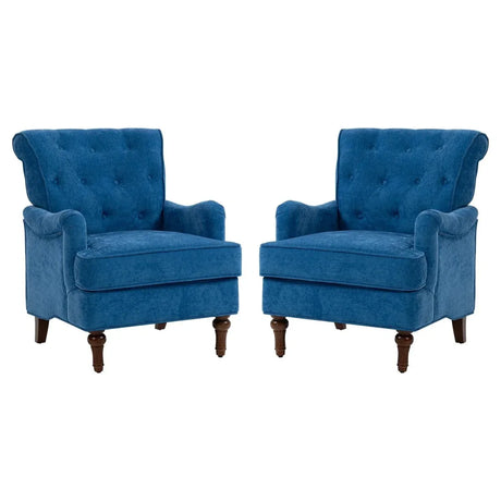 Light Blue Fabric Accent Chair With Foam Cushion - Omega Lifestyles