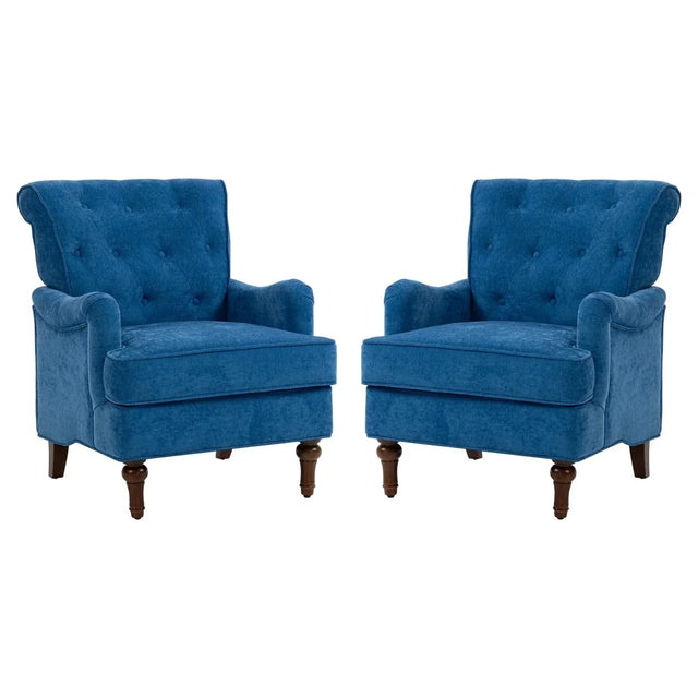 Light Blue Fabric Accent Chair With Foam Cushion - Omega Lifestyles