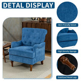 Light Blue Fabric Accent Chair With Foam Cushion - Omega Lifestyles