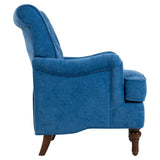 Light Blue Fabric Accent Chair With Foam Cushion - Omega Lifestyles