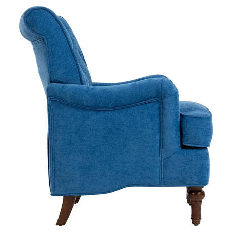 Light Blue Fabric Accent Chair With Foam Cushion - Omega Lifestyles