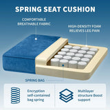 Light Blue Fabric Accent Chair With Foam Cushion - Omega Lifestyles