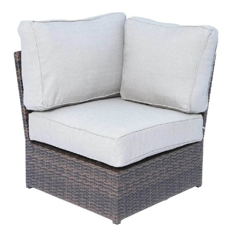 LSI Wicker Outdoor 10 - Piece Seating Group With Cushions - Driftwood - Omega Lifestyles