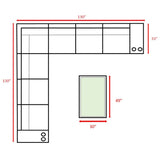 LSI Wicker Outdoor 10 - Piece Seating Group With Cushions - Driftwood - Omega Lifestyles