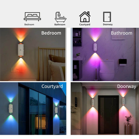 Magnetic Color-Changing Wall Sconce Night Light - Omega Lifestyles