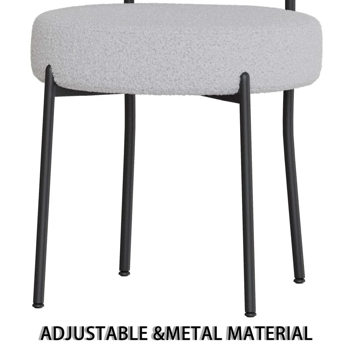 Medieval Modern Cream MDF Dining Table With Cushioned Chairs - Omega Lifestyles