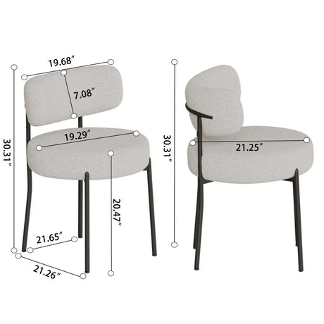 Medieval Modern Cream MDF Dining Table With Cushioned Chairs - Omega Lifestyles