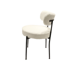 Medieval Modern Cream MDF Dining Table With Cushioned Chairs - Omega Lifestyles