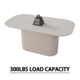 Medieval Modern Cream MDF Dining Table With Cushioned Chairs - Omega Lifestyles