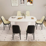Medieval Modern MDF Dining Table And PU Chair Set - Omega Lifestyles