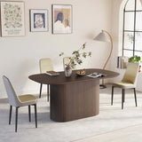 Medieval Modern MDF Dining Table With PU Chairs Set - Omega Lifestyles