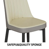 Medieval Modern MDF Dining Table With PU Chairs Set - Omega Lifestyles