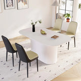 Medieval Modern MDF Dining Table With PU Chairs Set - Omega Lifestyles