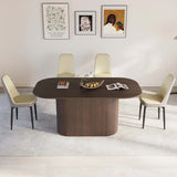 Medieval Modern MDF Dining Table With PU Chairs Set - Omega Lifestyles