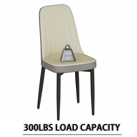 Medieval Modern MDF Dining Table With PU Chairs Set - Omega Lifestyles