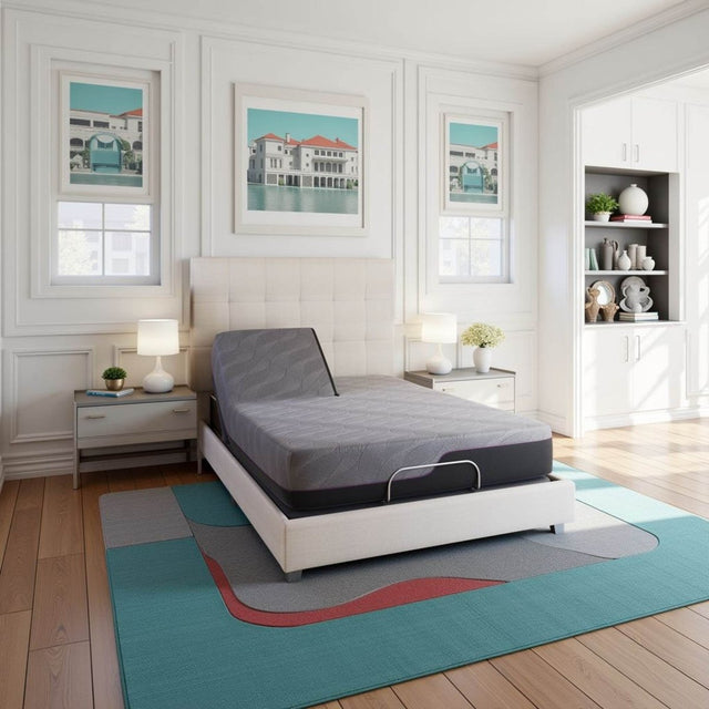 Medium 11 - Inch Cooling GelCare Memory Foam King Mattress - Driftwood - Omega Lifestyles