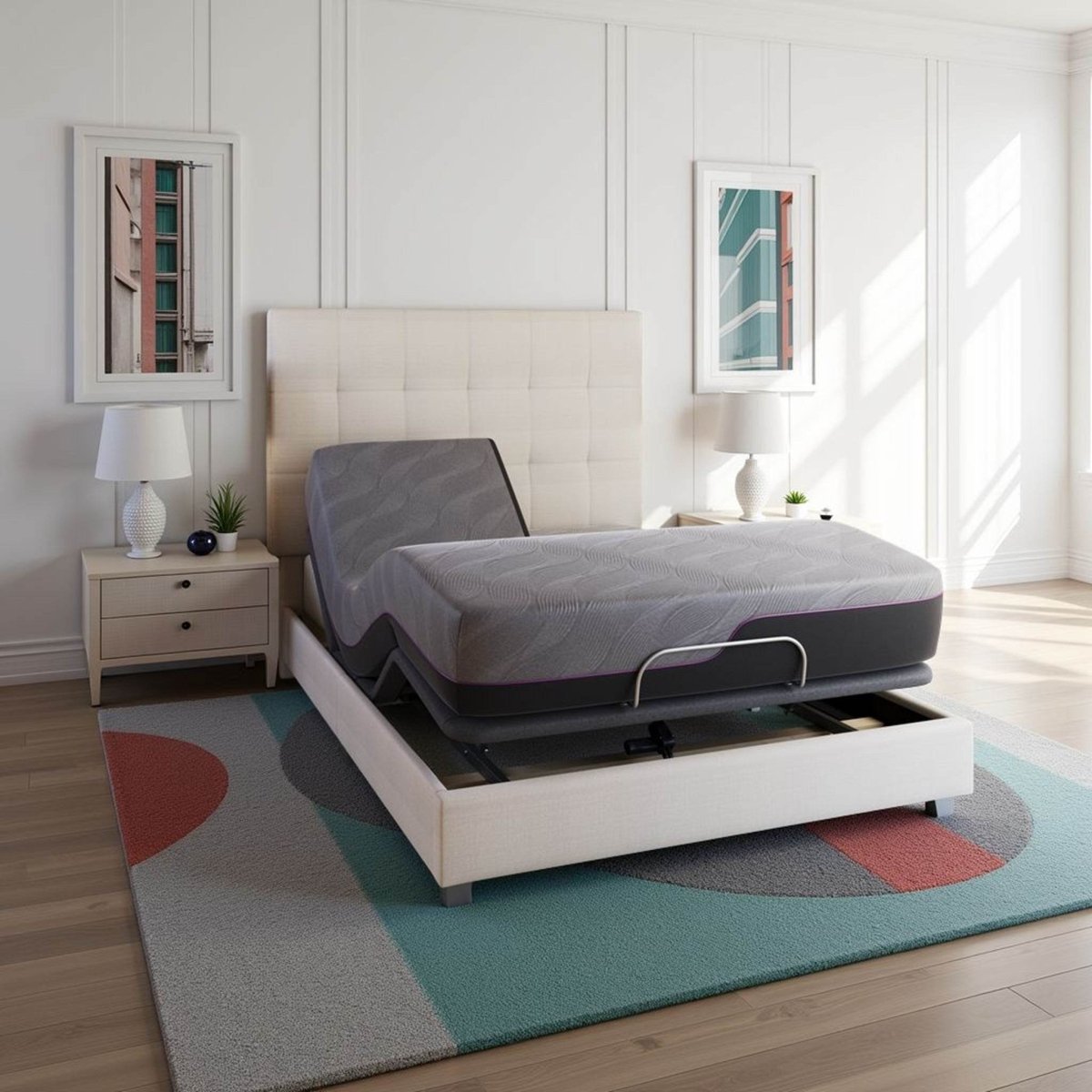 Medium 11 - Inch Cooling GelCare Memory Foam King Mattress - Driftwood - Omega Lifestyles