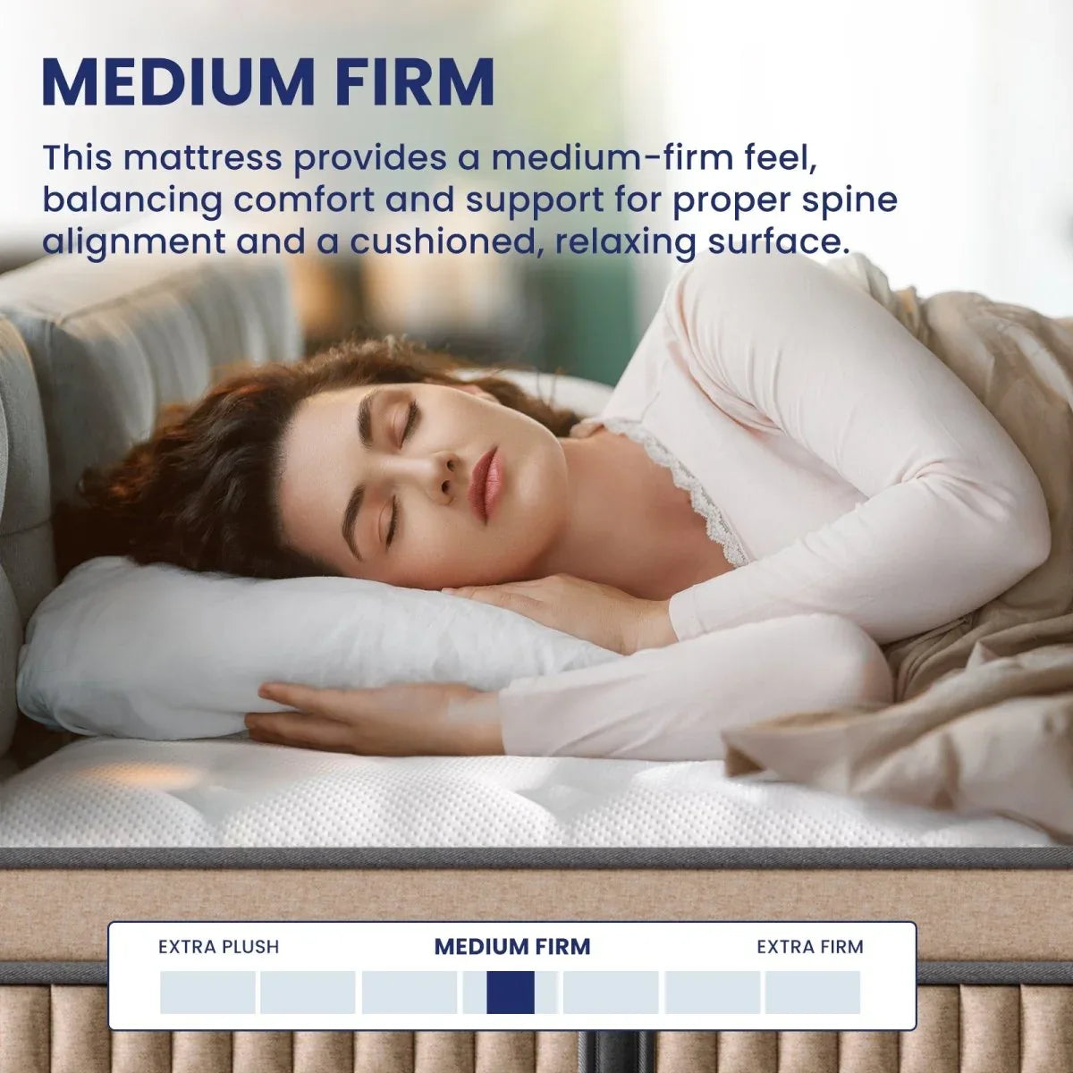 Medium 14-Inch Hybrid Gel Memory Foam King Mattress - Omega Lifestyles