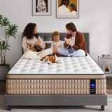 Medium 14-Inch Hybrid Gel Memory Foam King Mattress - Omega Lifestyles