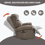 Medium - Firm Genuine Leather Heat Massage Recliner Chair - Driftwood - Omega Lifestyles