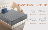 Medium Hybrid Pocket Spring Memory Foam Mattress 8 - Inch - Driftwood - Sleep Galleria