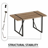 Mid Century MDF Wood Dining Table And Chairs Set - Omega Lifestyles