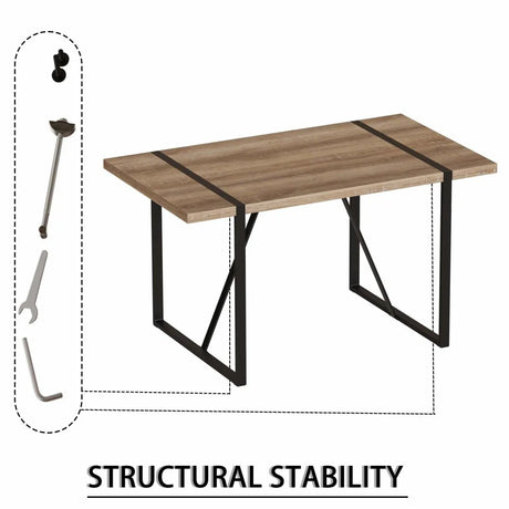 Mid Century MDF Wood Dining Table And Chairs Set - Omega Lifestyles