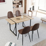 Mid Century MDF Wood Dining Table And Chairs Set - Omega Lifestyles