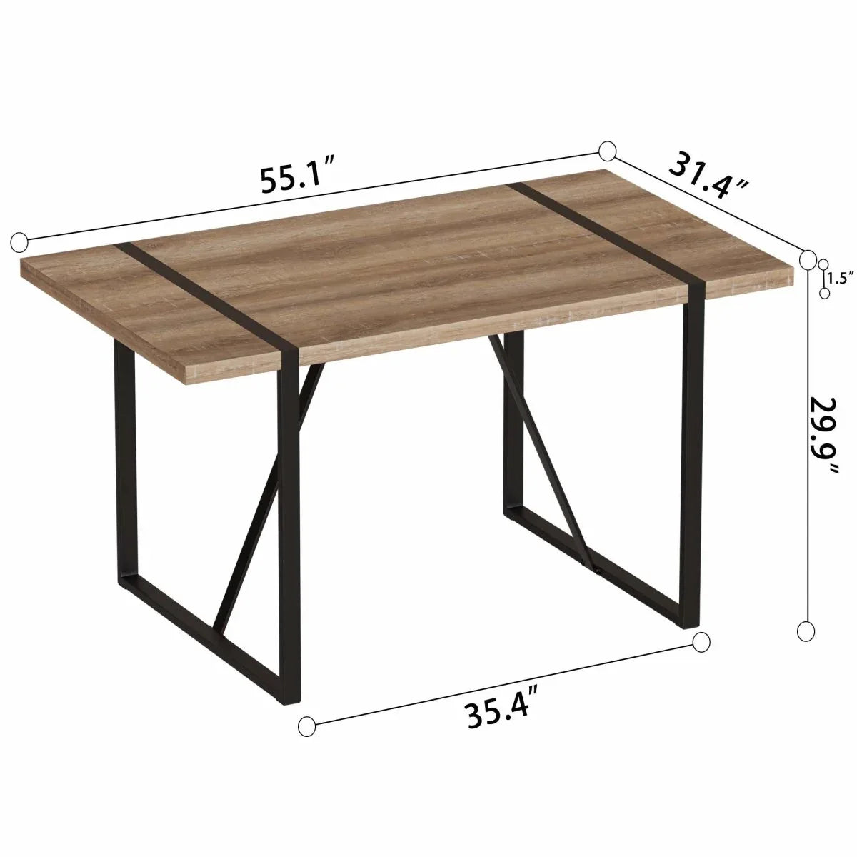 Mid Century MDF Wood Dining Table And Chairs Set - Omega Lifestyles