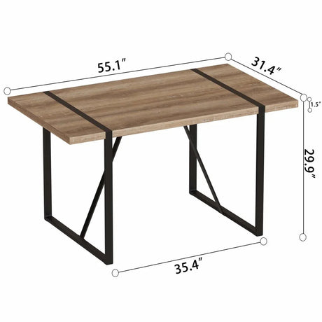 Mid Century MDF Wood Dining Table And Chairs Set - Omega Lifestyles