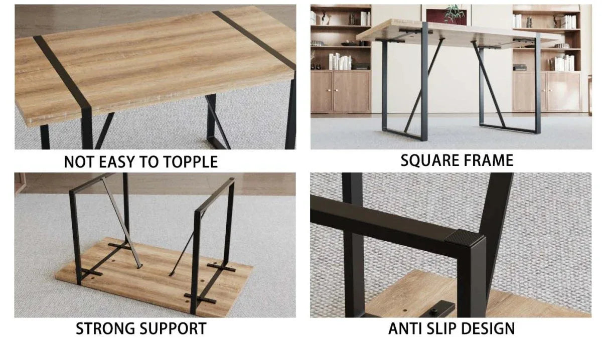 Mid Century MDF Wood Dining Table And Chairs Set - Omega Lifestyles