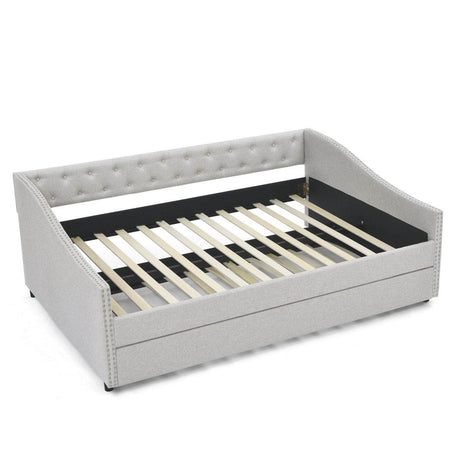 Mid-Century Upholstered Full Size Daybed With Trundle - Omega Lifestyles