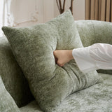 Minimalist Green L-Shape Sectional Sofa With Chaise - Omega Lifestyles