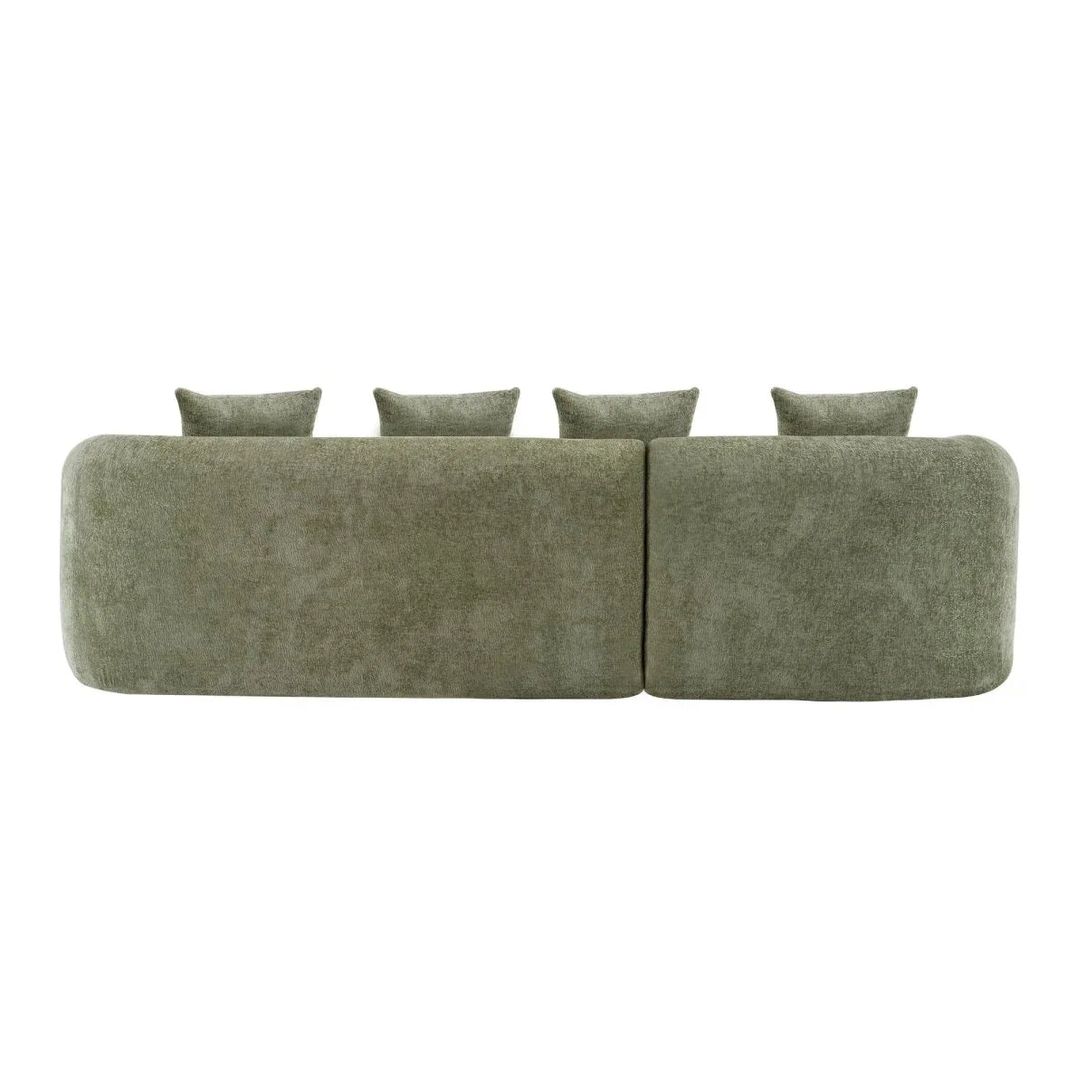 Minimalist Green L-Shape Sectional Sofa With Chaise - Omega Lifestyles